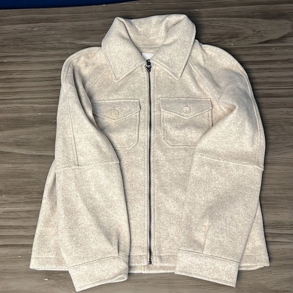 AVEC LES FILLES  ZIP FRONT SHACKET SMALL - Picture 7 of 16